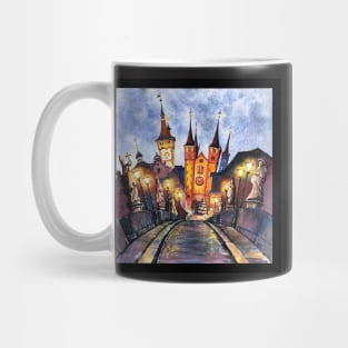 Watercolor sketch of Wurzburg Mug